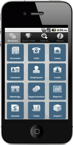 Application Android Iphone SugarCRM
